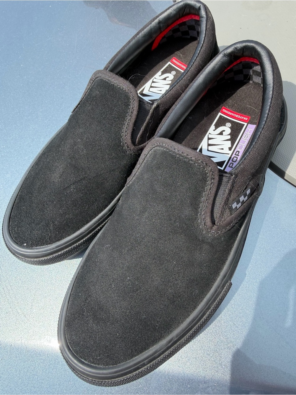 Vans Men's Slip-On Pro Suede Loafers - Black size 6.5!